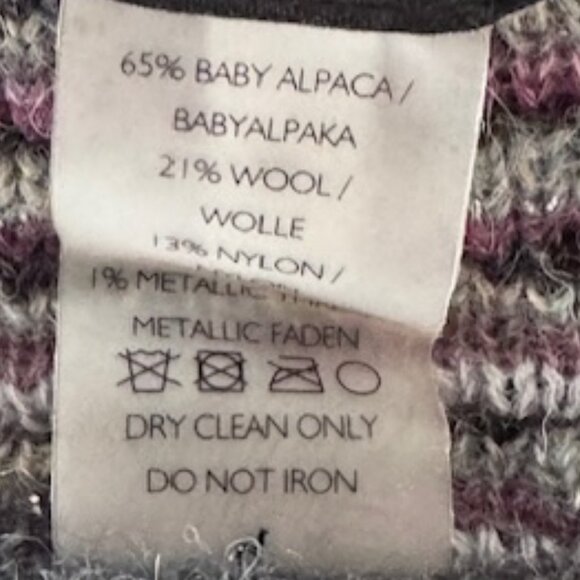 Peruvian Connection Alpaca Wool Blend  Fair Isle Sweater Cottagecore Apres Ski - Picture 9 of 9